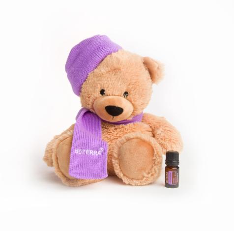 Согревающий медвежонок Тедди с эфирным маслом лаванды doTERRA, 5 мл
