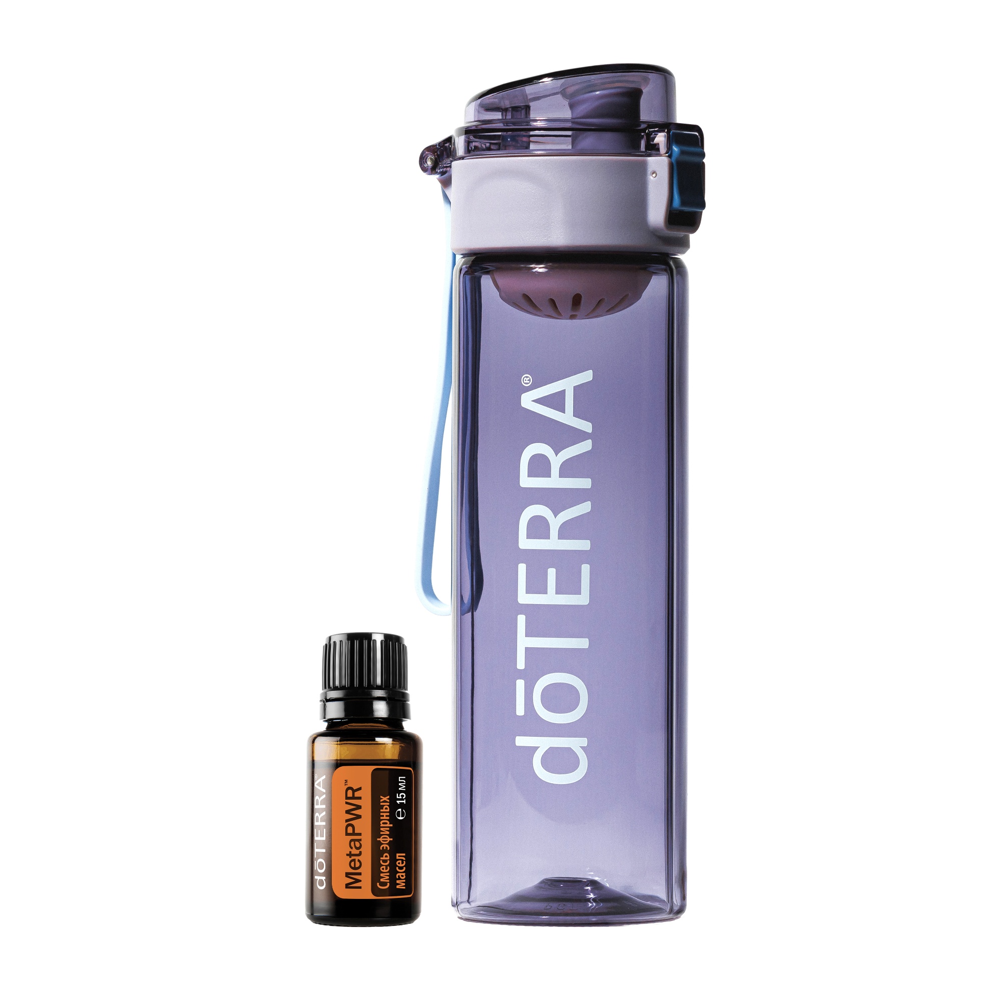 Набор doTERRA "Солнце в воде" для активного образа жизни (бутылка + MetaPWR)