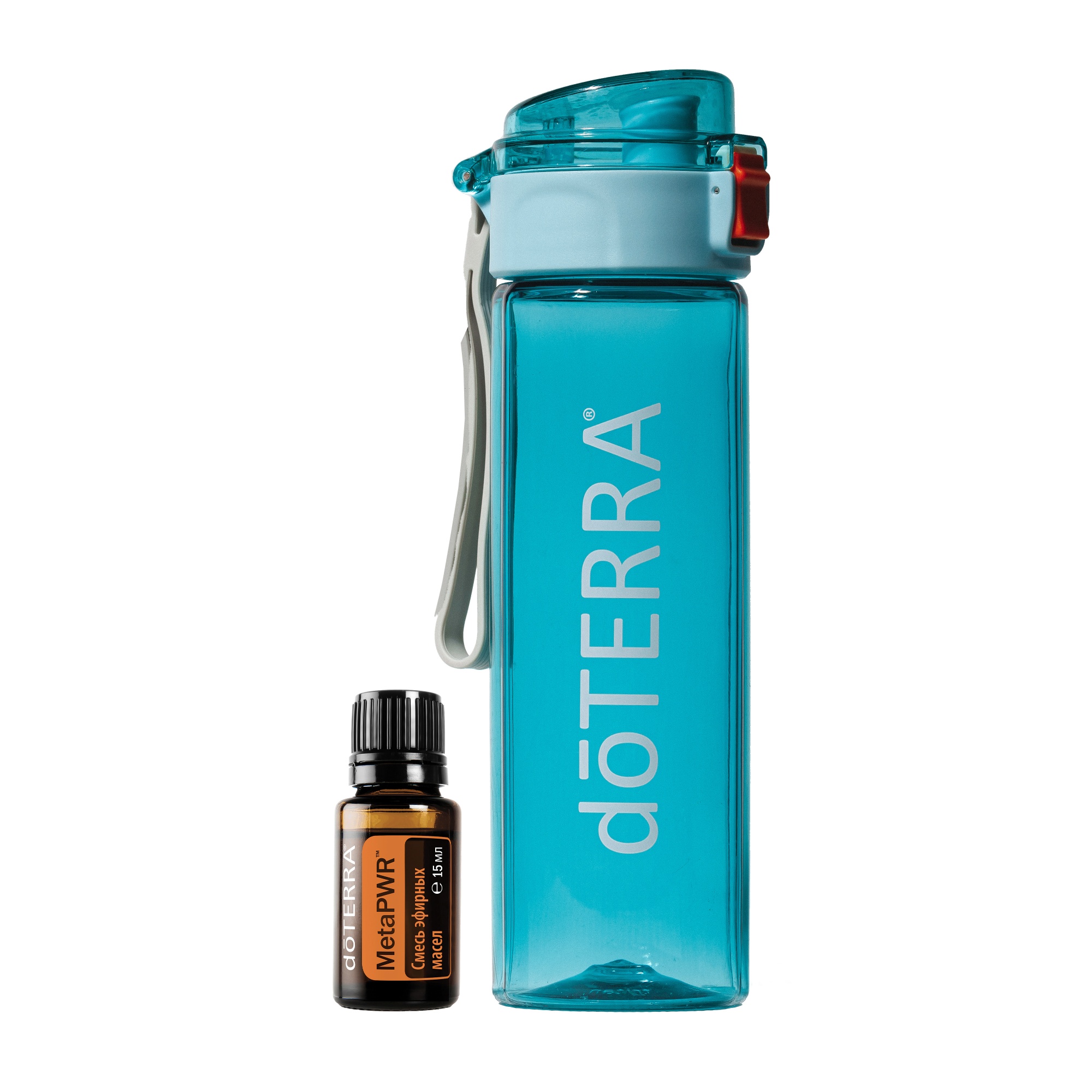 Набор doTERRA "Солнце в воде" для активного образа жизни (бутылка + MetaPWR)