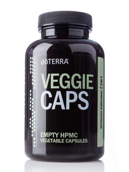 Пустые растительные капсулы для приема эфирных масел внутрь doTERRA, Veggie caps, 160 шт.