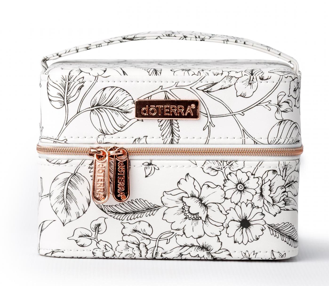Органайзер для хранения масел с черно-белым принтом doTERRA (на 16 + 6 масел)