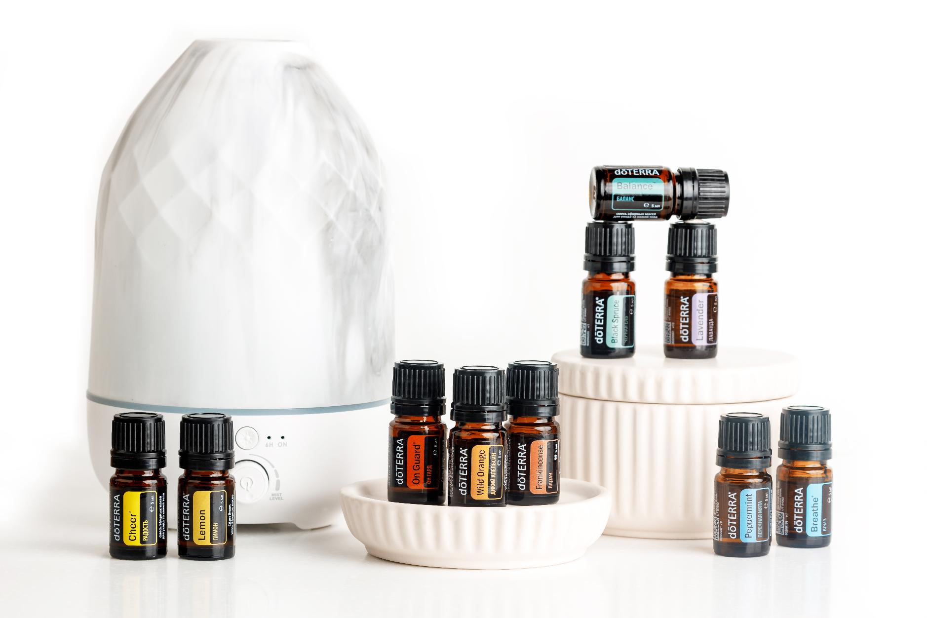 Набор эфирных масел doTERRA "Аромагия" с диффузором VOLO, 10x5 мл - Наборы эфирных масел - Каталог товаров