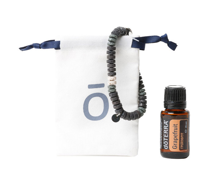 Набор "Цитрусовый вулкан" doTERRA аромабраслет + Грейпфрут, 15 мл