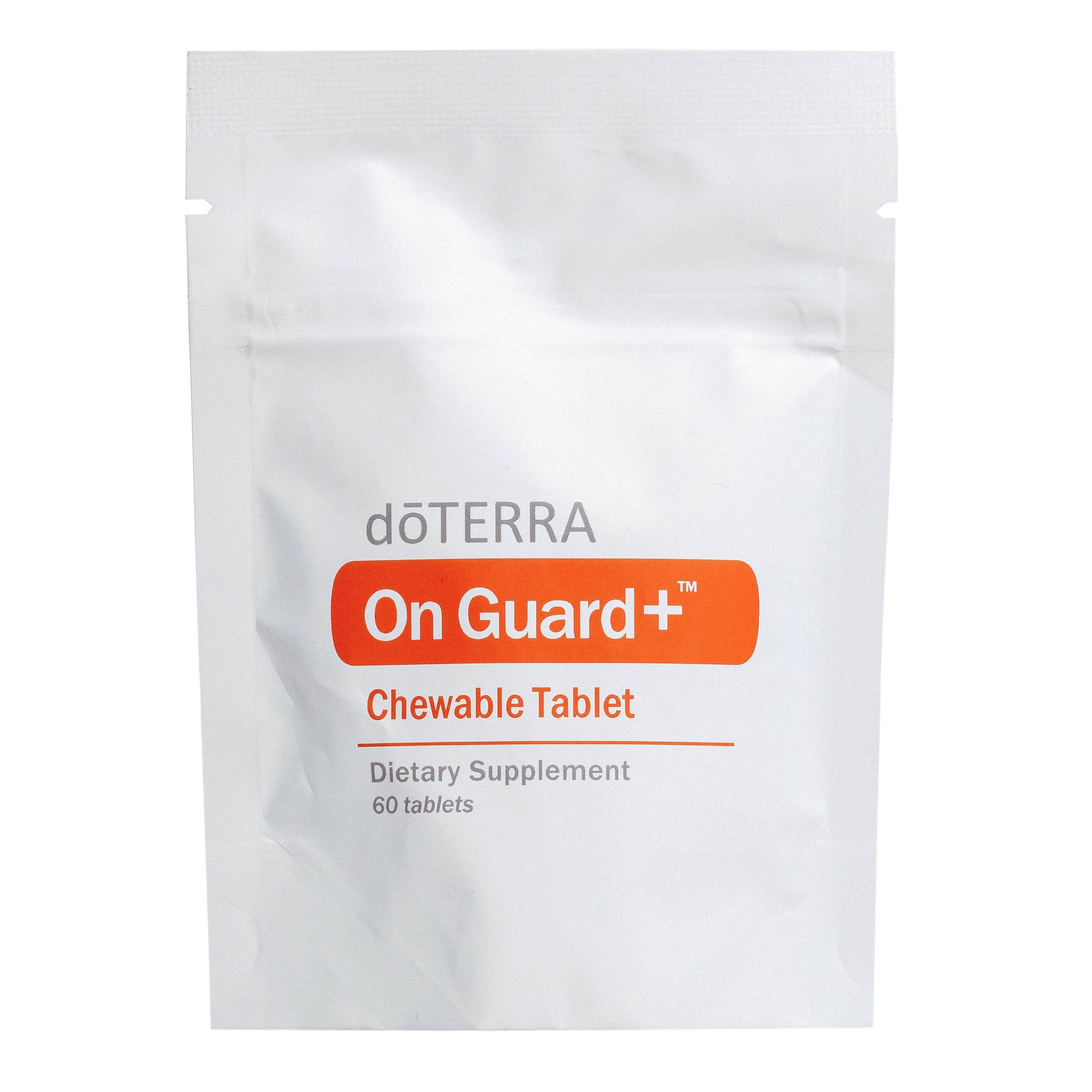 Жевательные таблетки для поддержания иммунитета, dōTERRA On Guard+, 60 таб.