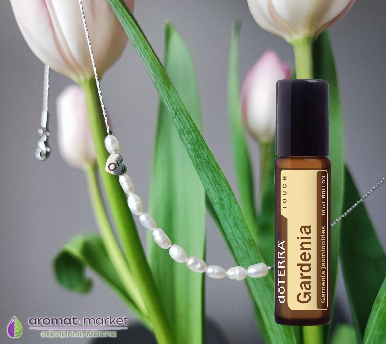 Набор «Нежность» doTERRA ожерелье + Гардения Touch, 10 мл