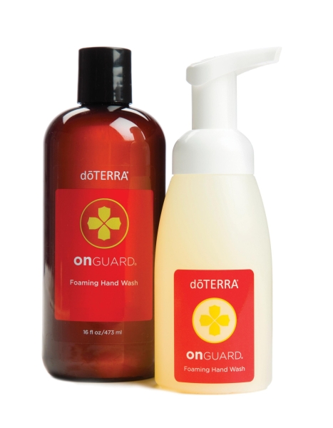 Жидкое мыло для рук doTERRA "On Guard", 473 мл + диспенсер белый