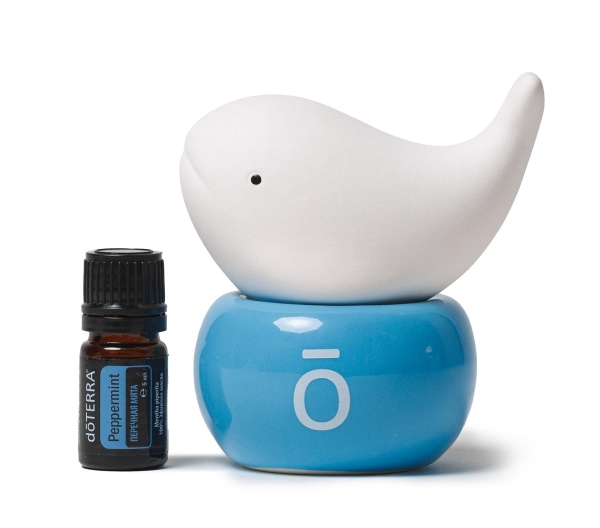 Набор doTERRA "Мятный океан" диффузор-китёнок и перечная мята (5 мл)