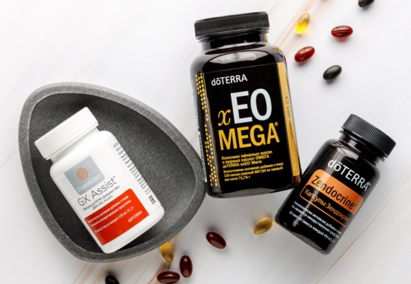Набор БАДов doTERRA для поддержания иммунитета (Zendocrine, GX Assist, xEO Mega) - Пищевые добавки - Каталог товаров