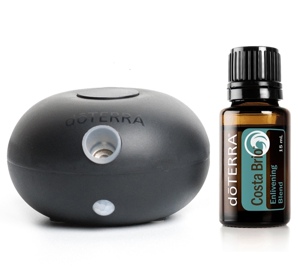 Набор doTERRA "Огненный темперамент" диффузор Bubble чёрный и масло "Costa Brio" (15 мл)