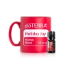 Набор "Праздничный дуэт", кружка и смесь эфирных масел Холидей Джой (Holiday Joy), 5 мл