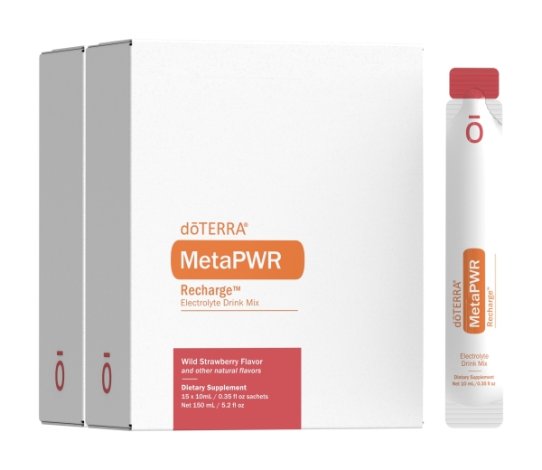doTERRA MetaPWR Recharge - смесь для приготовления электролитного напитка, 30 саше по 10 мл