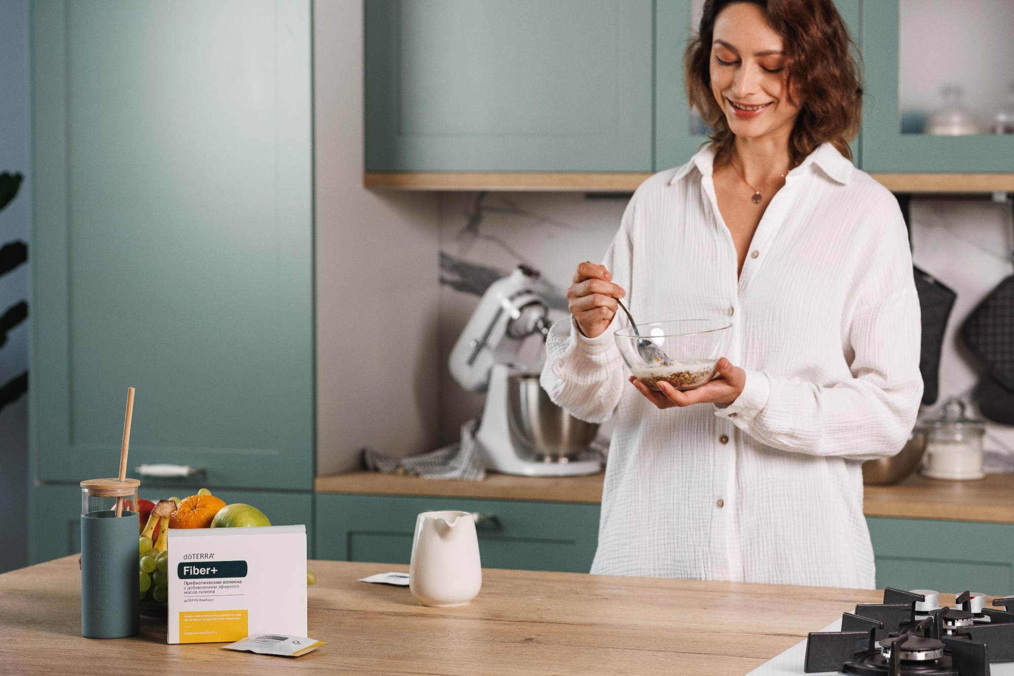 "Файбер+" Пребиотический комплекс doTERRA Fiber+ с маслом лимона, 30 саше - Пищевые добавки - Каталог товаров