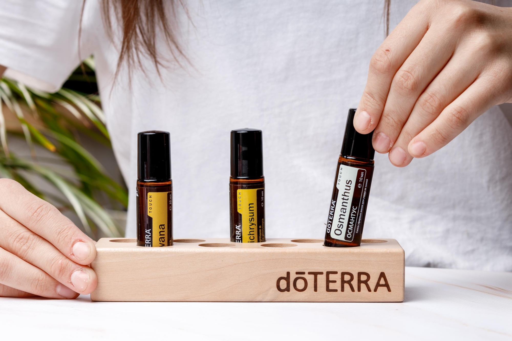 Деревянная подставка для масел doTERRA (для 9 роллеров по 10 мл) - Для использования масел - Каталог товаров
