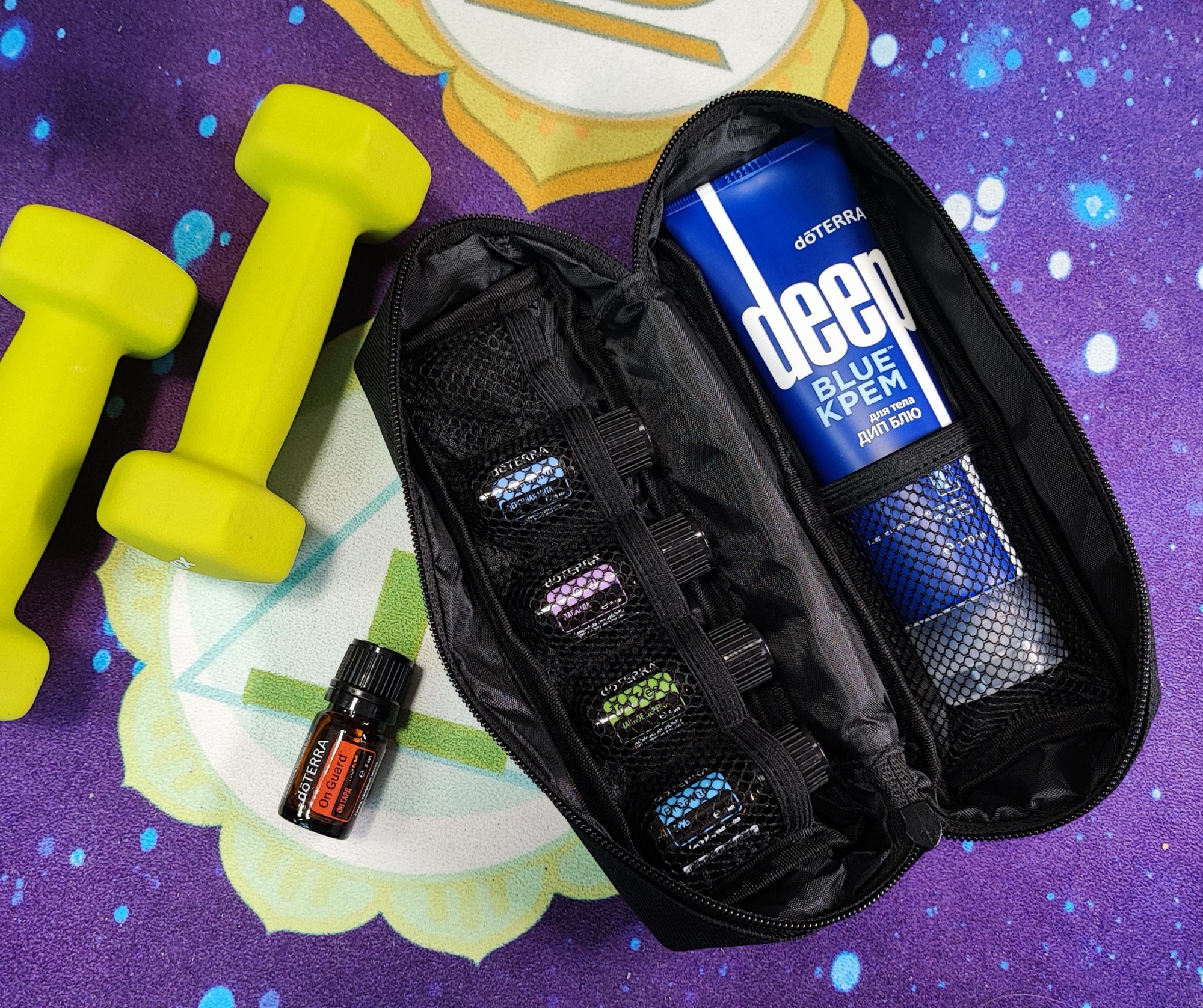 Набор для любителей спорта «Атлет» с кремом Дип Блю doTERRA, 5x5 мл + 120 мл. - Наборы эфирных масел - Каталог товаров