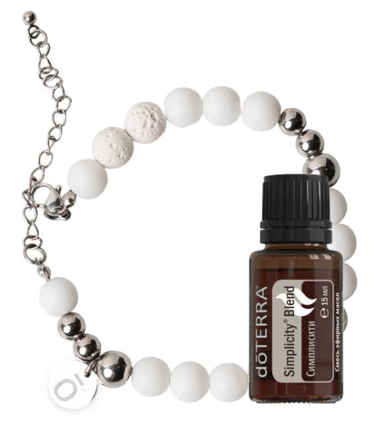 Набор dōTERRA «Тихая радость» аромабраслет + смесь «Симплисити» (15 мл)