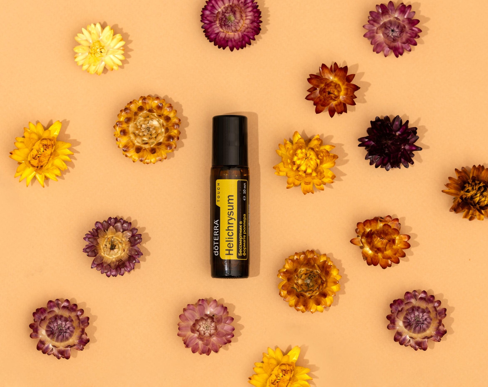 doTERRA Touch Бессмертник, Helichrysum, роллер 10 мл - Однокомпонентные эфирные масла - Каталог товаров
