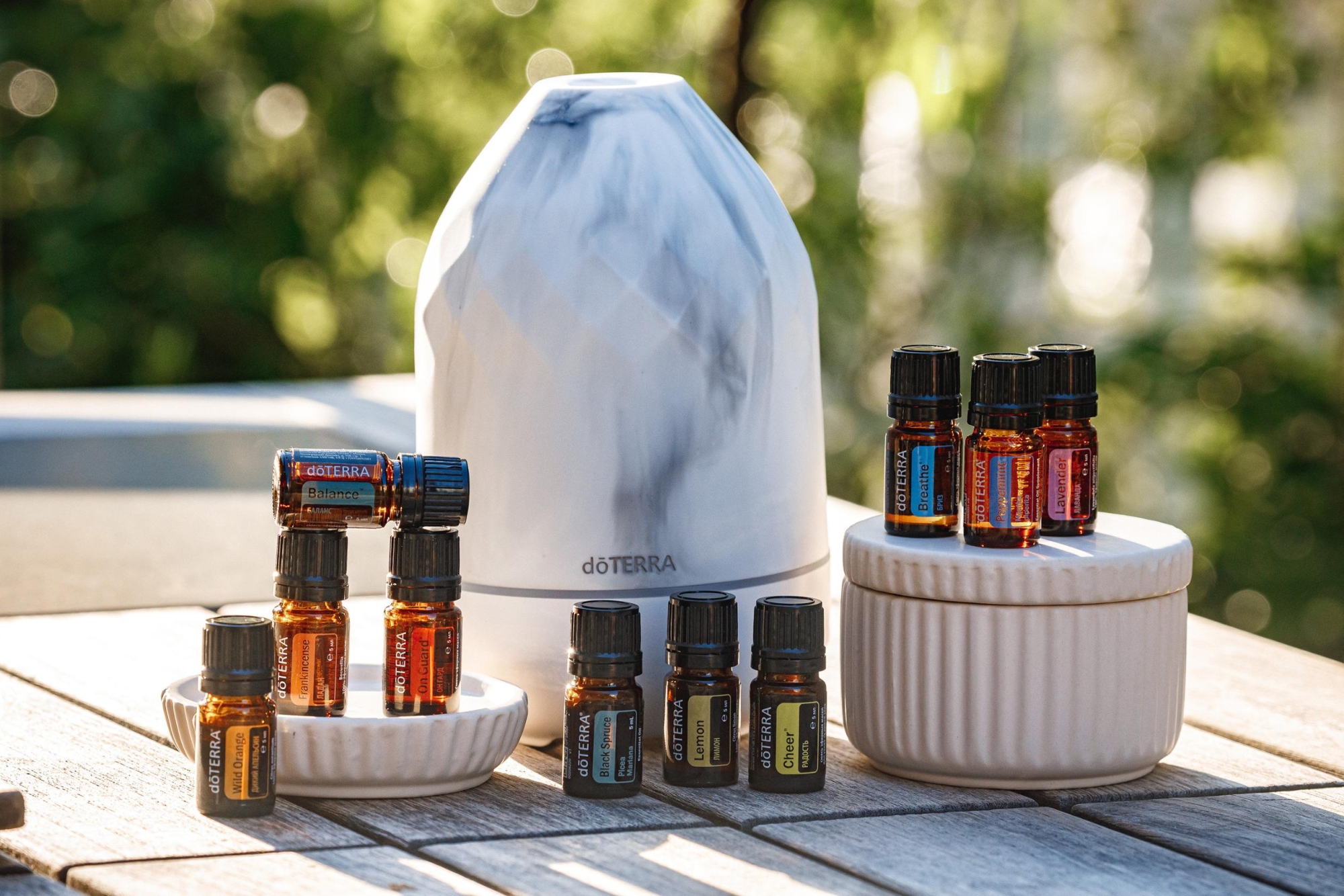 Набор эфирных масел doTERRA "Аромагия" с диффузором VOLO, 10x5 мл - Наборы эфирных масел - Каталог товаров