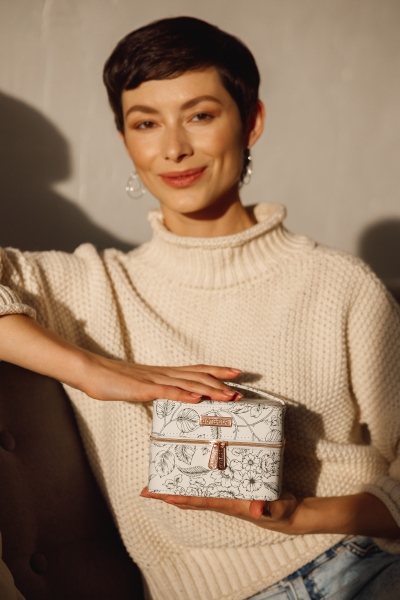 Органайзер для хранения масел с черно-белым принтом doTERRA (на 16 + 6 масел) - Для использования масел - Каталог товаров