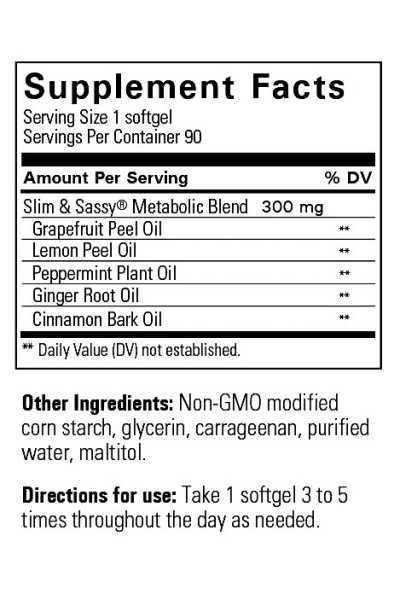 doTERRA Cлим & Cесси в капсулах для контроля веса, Slim & Sassy metabolic blend, 90 капсул - Пищевые добавки - Каталог товаров