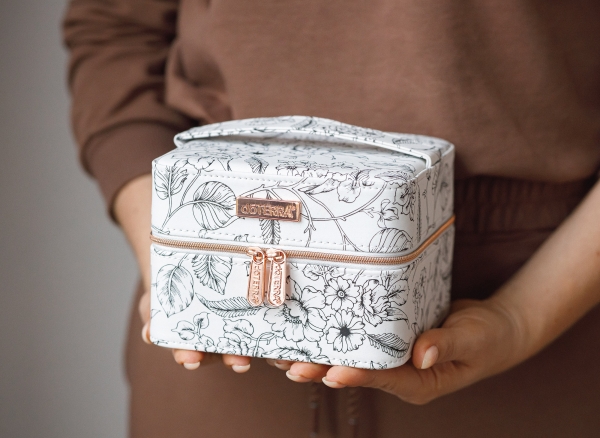 Органайзер для хранения масел с черно-белым принтом doTERRA (на 16 + 6 масел) - Для использования масел - Каталог товаров