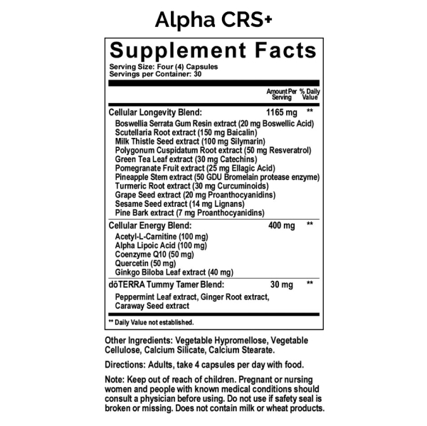 doTERRA Alpha CRS+ Комплекс для повышения клеточной энергии, 120 капсул - Пищевые добавки - Каталог товаров